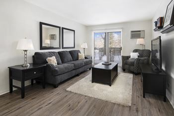 Plank flooring - living room
